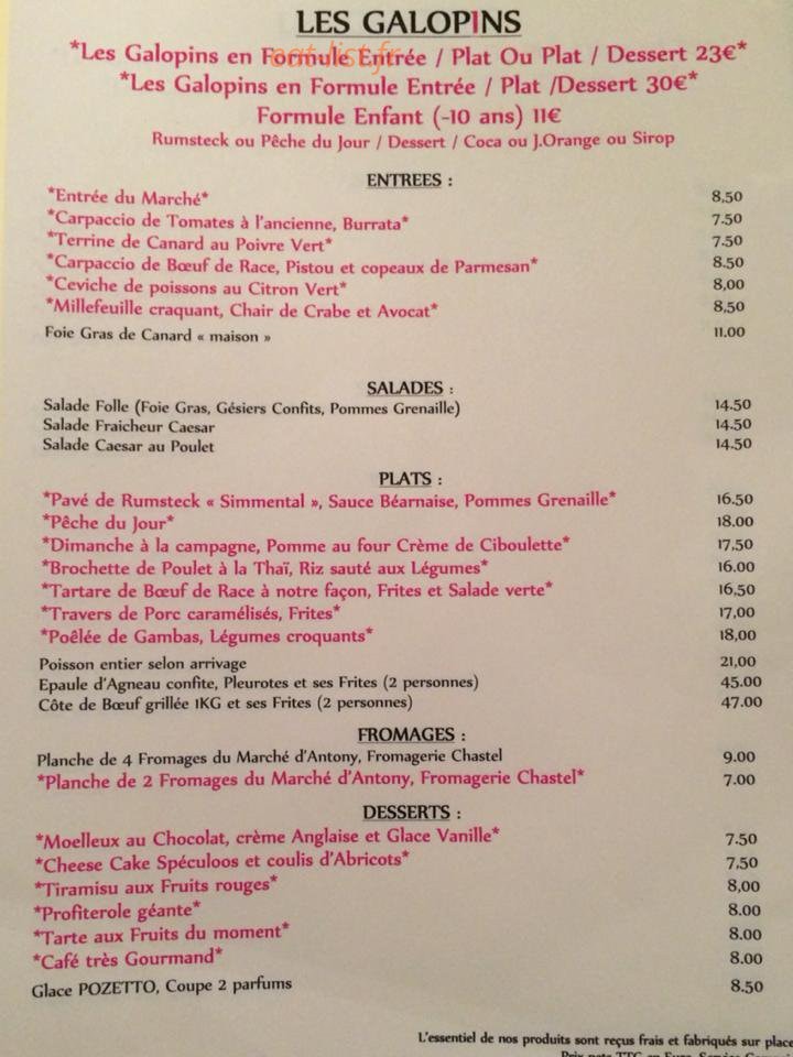 Les Galopins — carte page 2