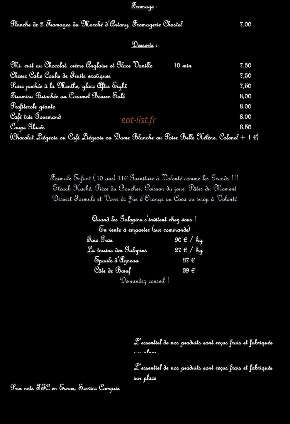 Les Galopins — carte page 4