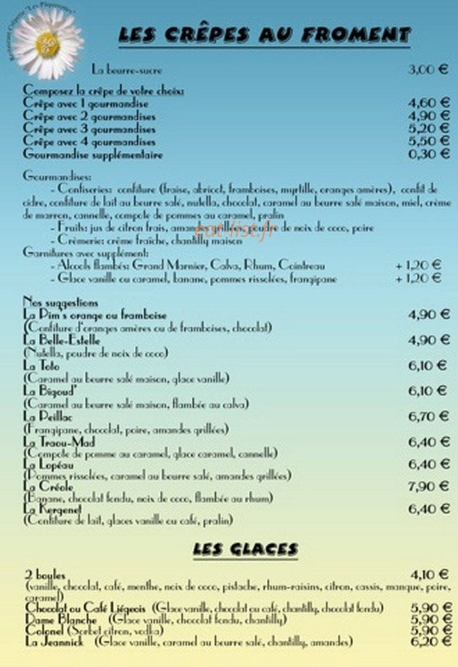 Les Pâquerettes — carte page 2