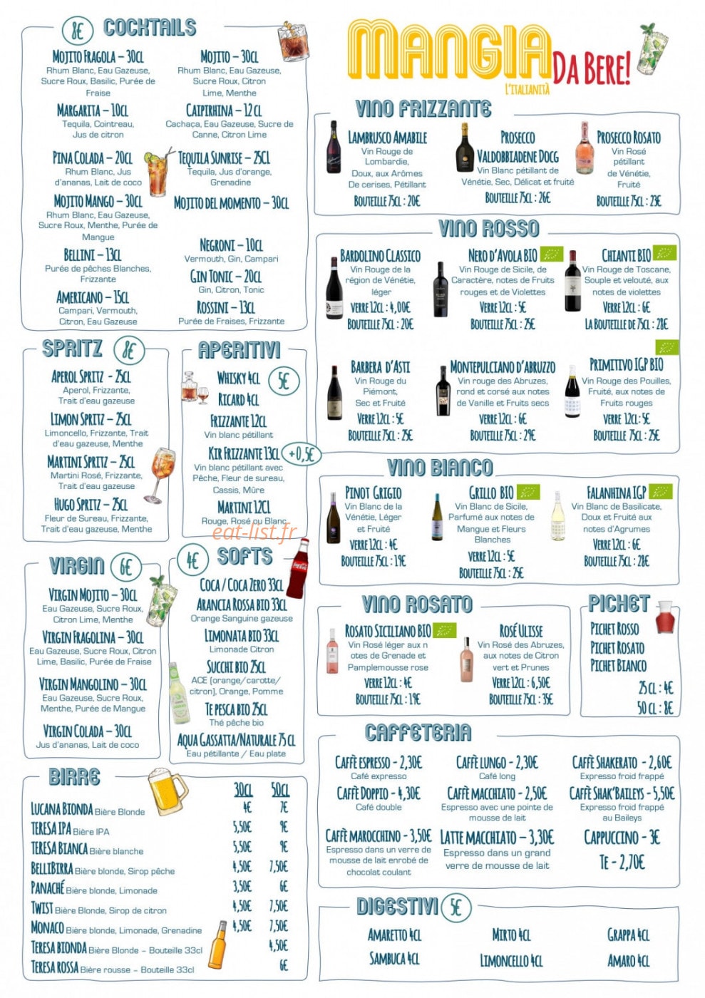 Mangia — carte page 3