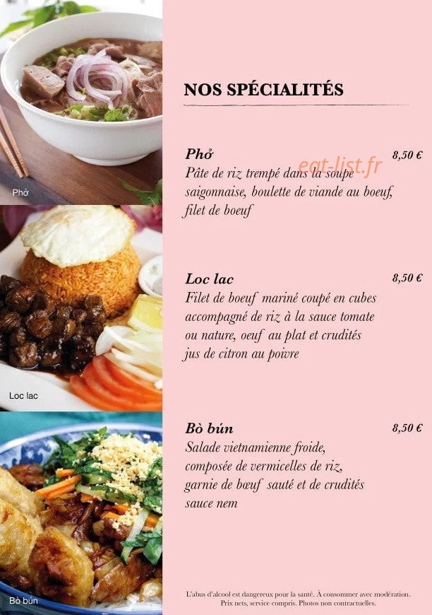 Pho Antony — carte page 2