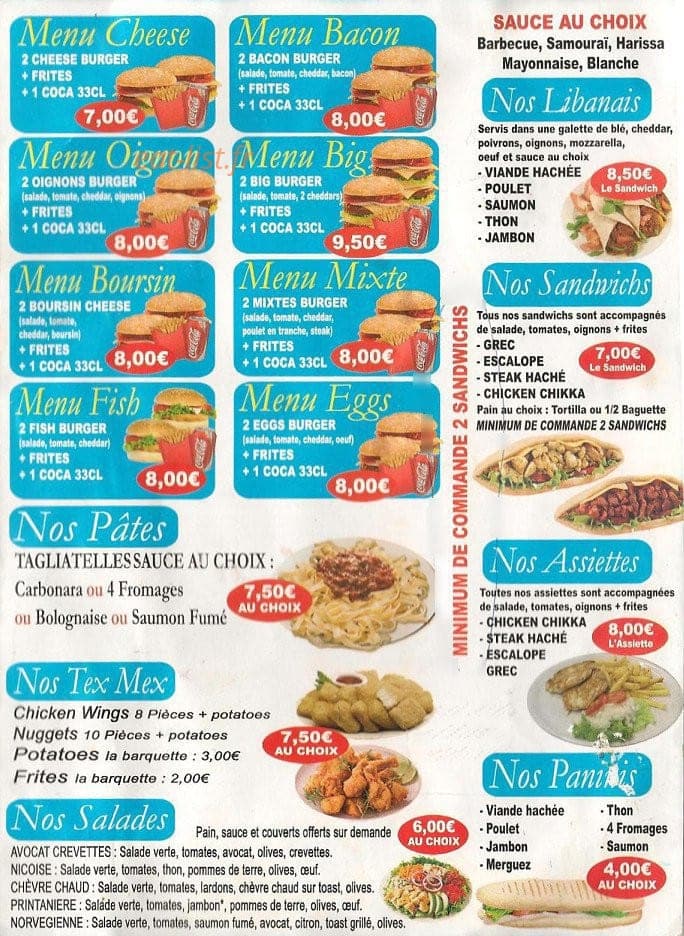 PIzza Express — carte page 3