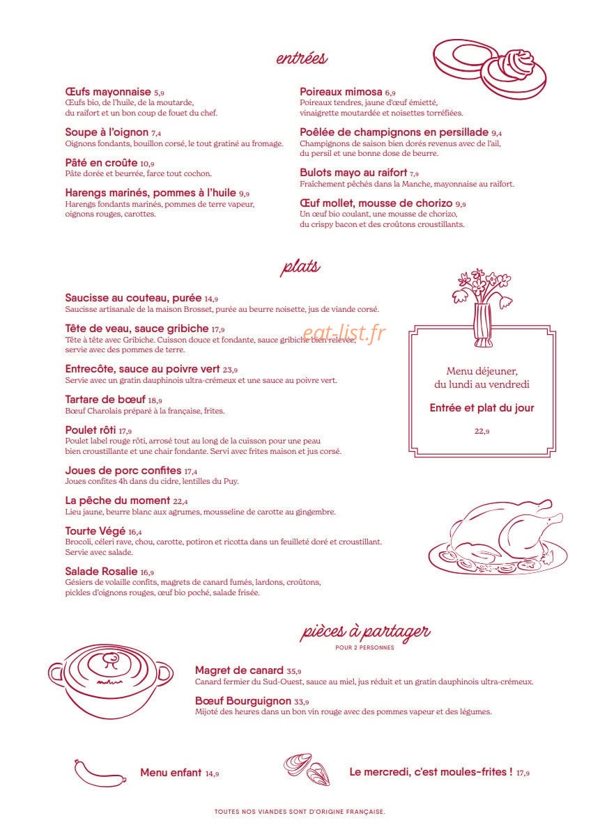 Rosalie — carte page 2