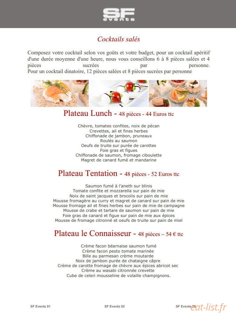 SF Events — carte page 27