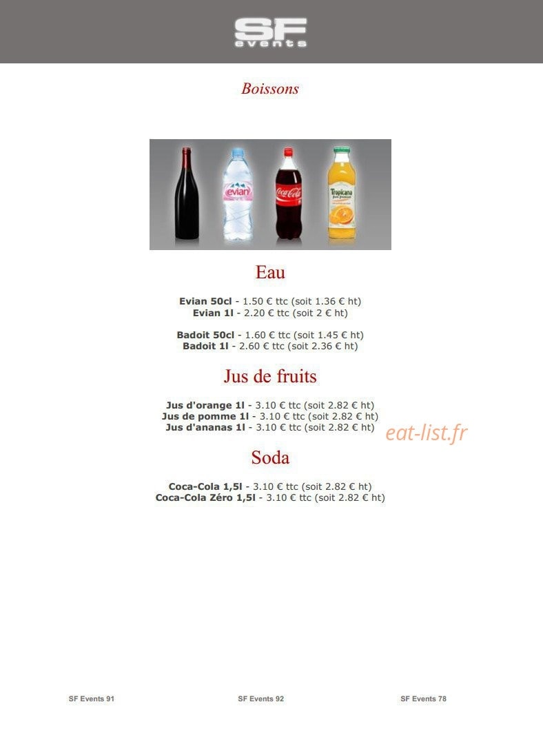 SF Events — carte page 20