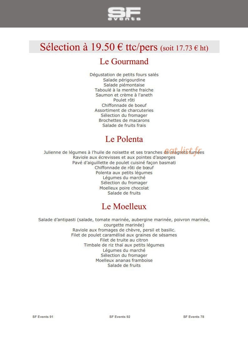 SF Events — carte page 9