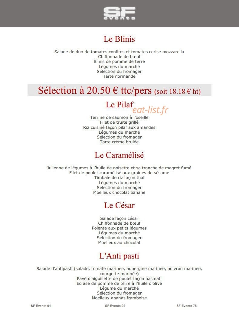 SF Events — carte page 3