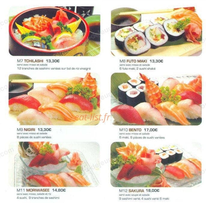 Sushi antony — carte page 4