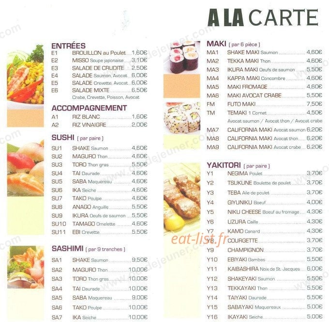 Sushi antony — carte page 6