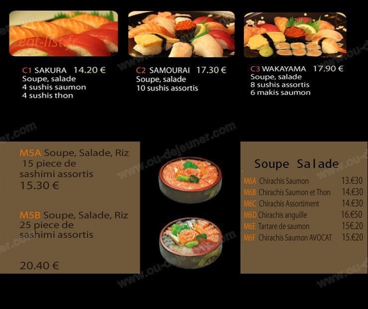 Sushi Antony — carte page 3
