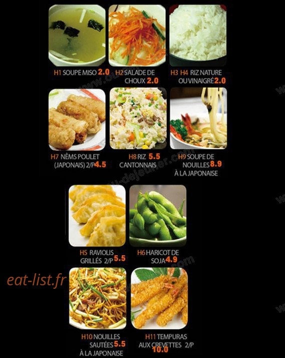 Sushi Antony — carte page 1