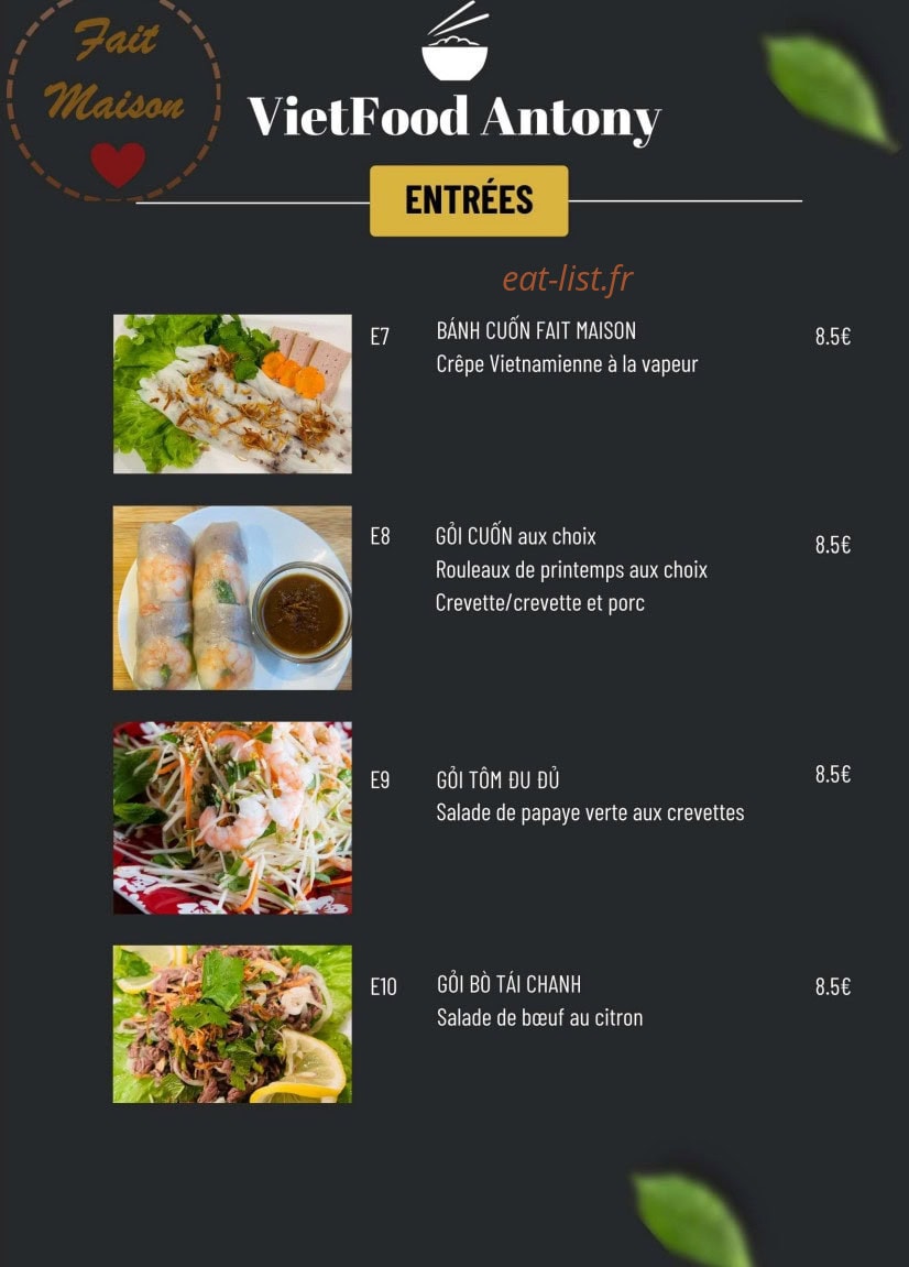 VietFood — carte page 2