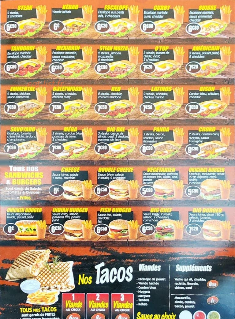 Big Dal — carte page 3