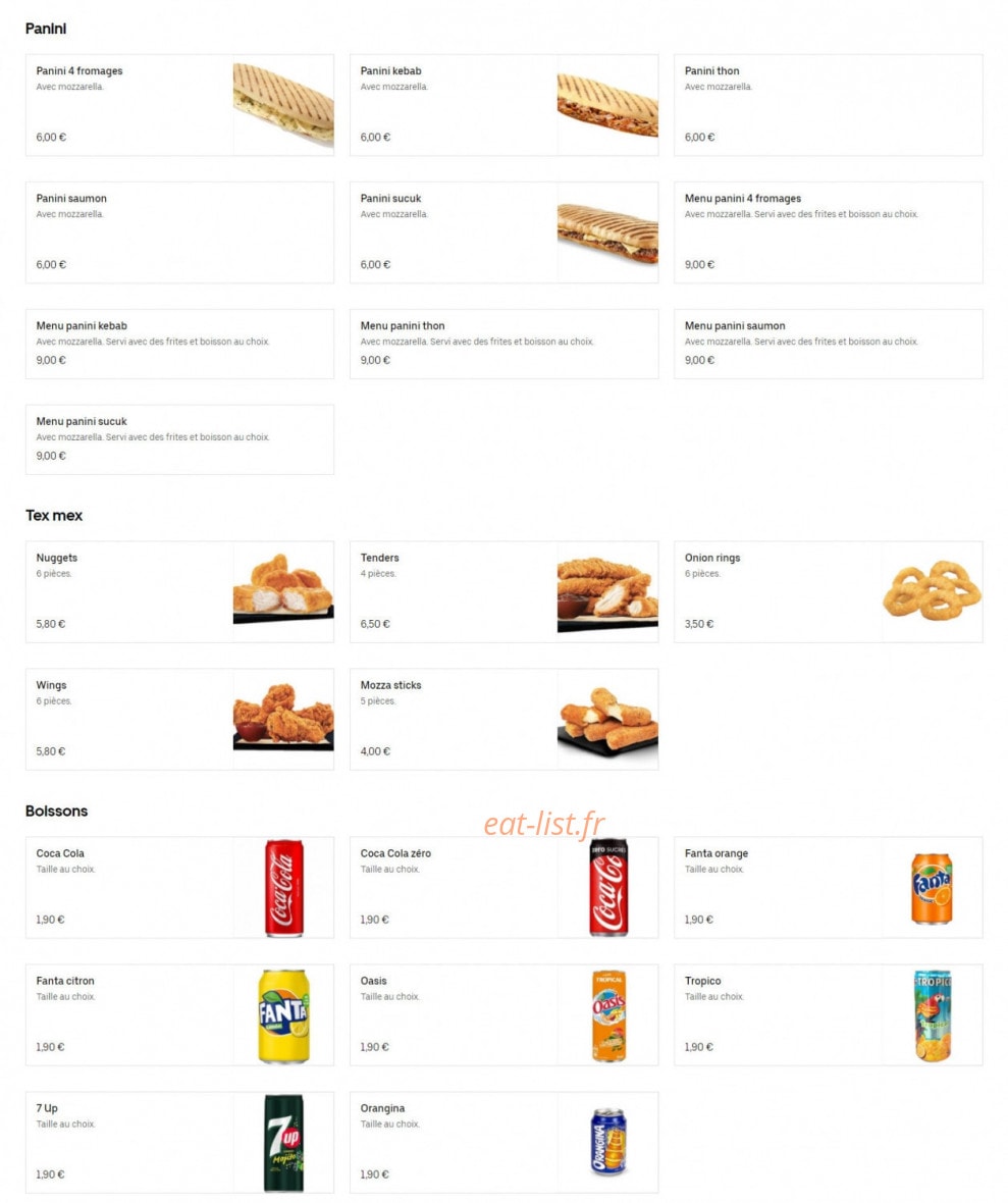 Chez Tonton — carte page 6