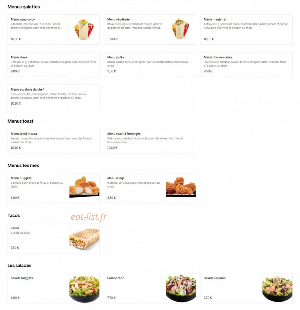 Chez Tonton — carte page 4