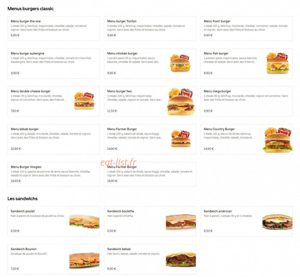 Chez Tonton — carte page 2