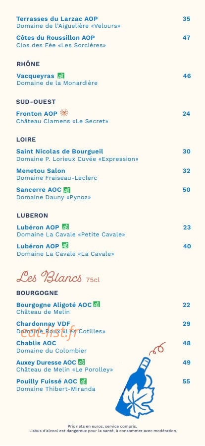 French Kiss — carte page 15
