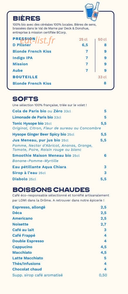 French Kiss — carte page 8