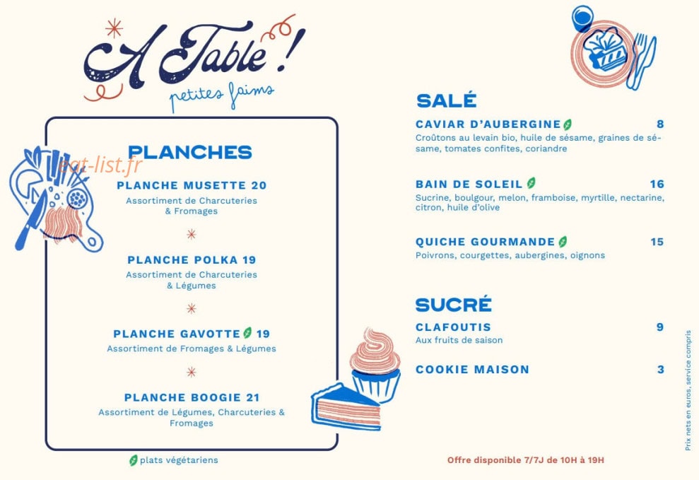 French Kiss — carte page 3
