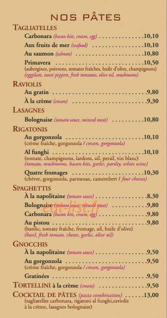 Il Giardino — carte page 4