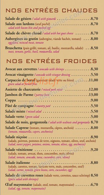 Il Giardino — carte page 2