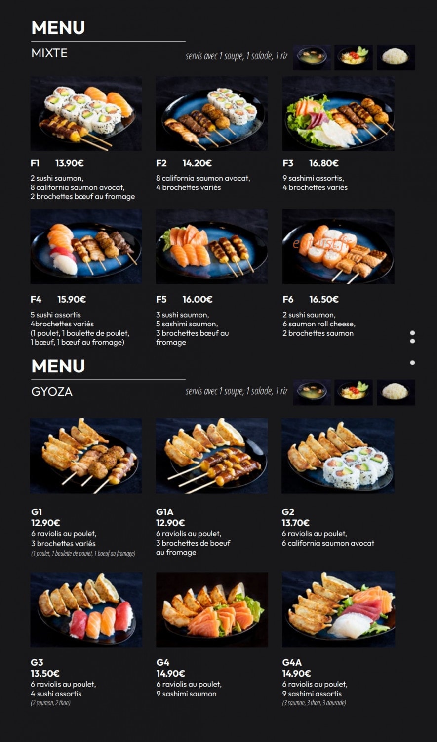 Izu Sushi — carte page 6