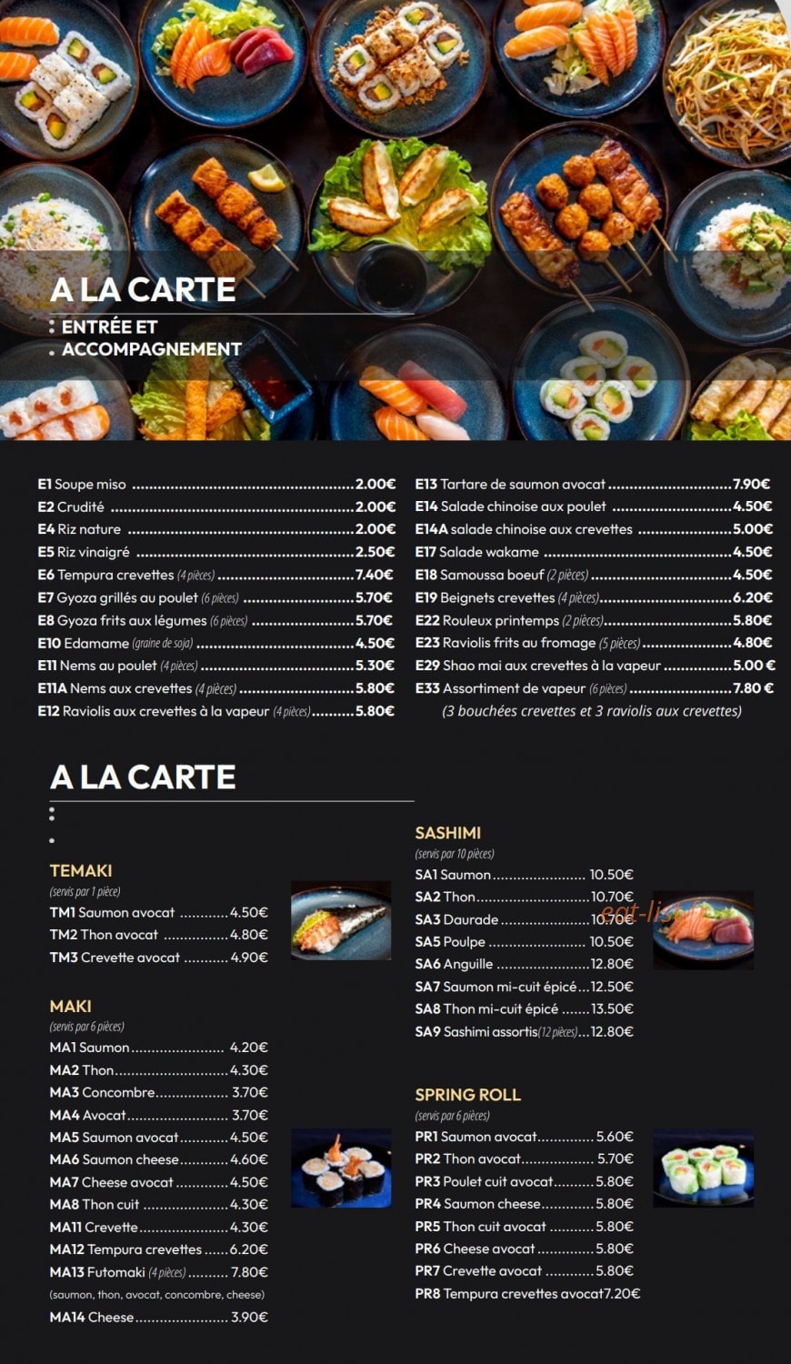 Izu Sushi — carte page 2
