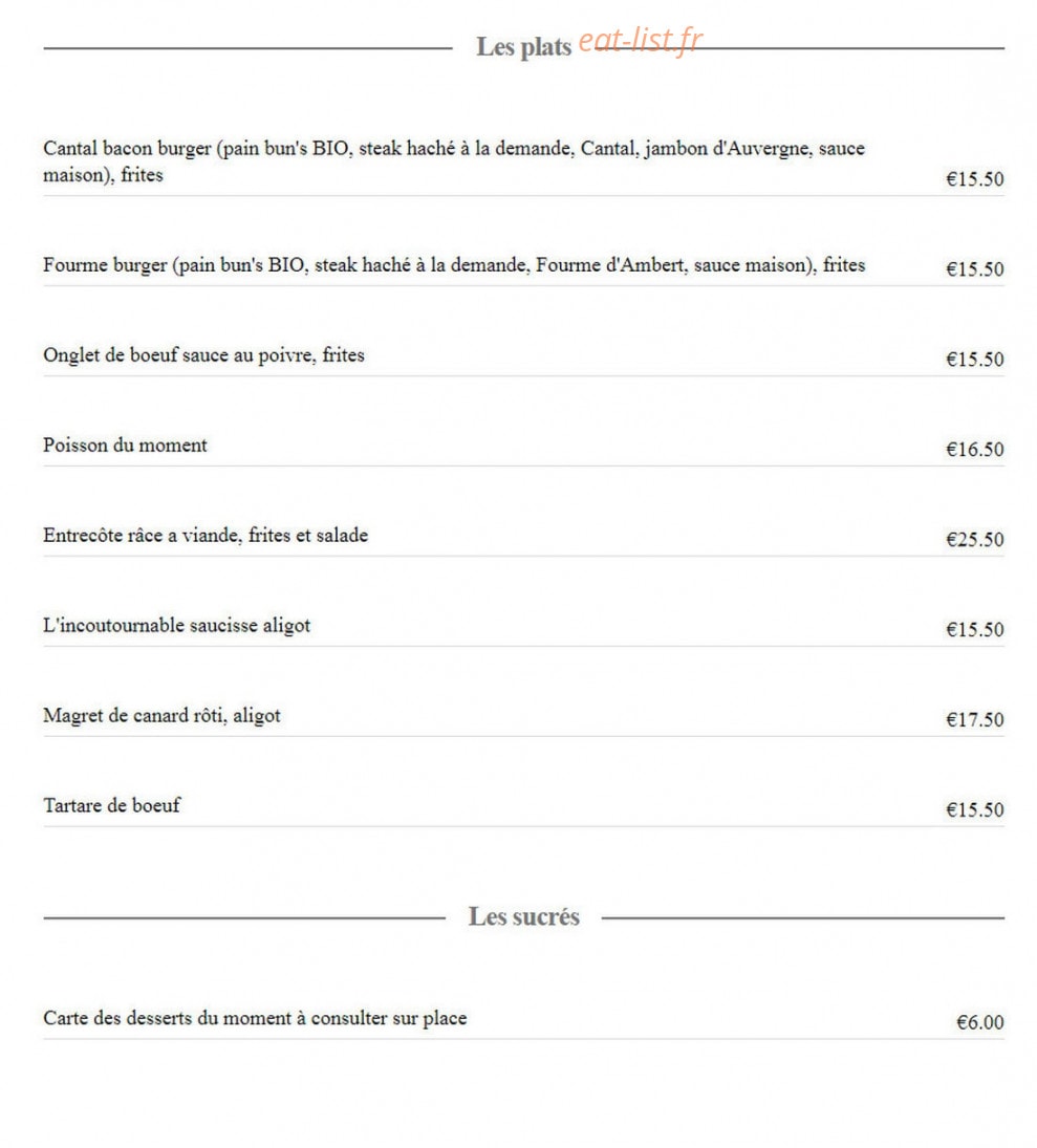 La Table 12 — carte page 3