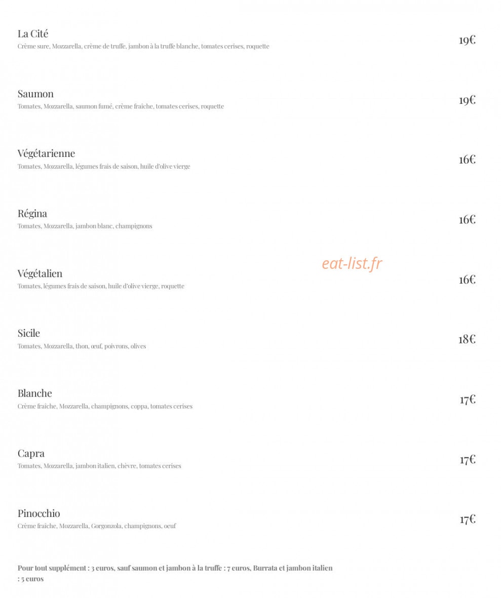 La Villa — carte page 5
