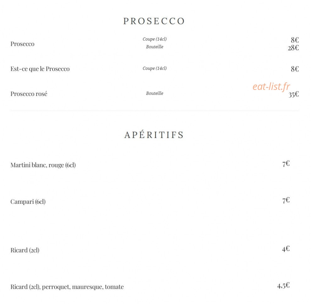La Villa — carte page 9