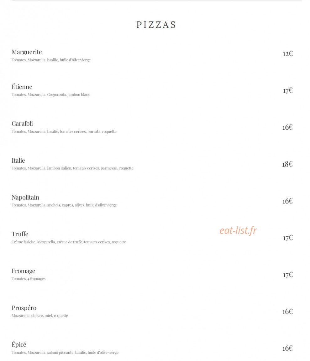 La Villa — carte page 4