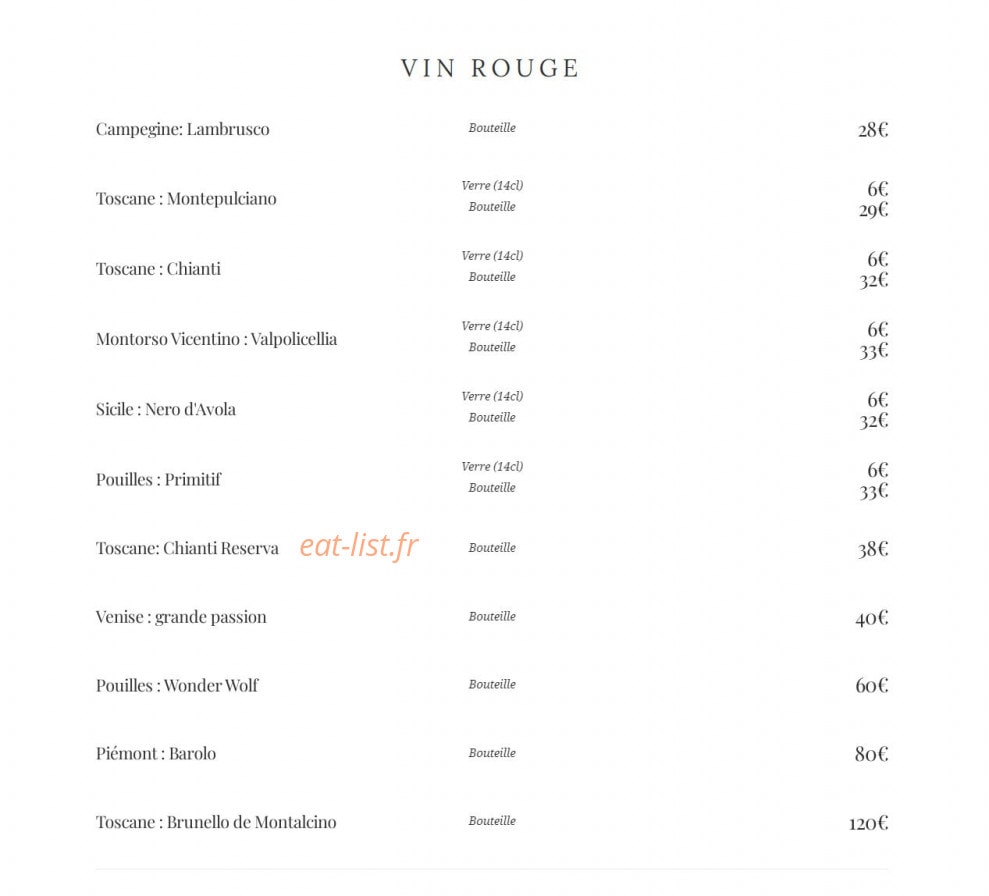 La Villa — carte page 7