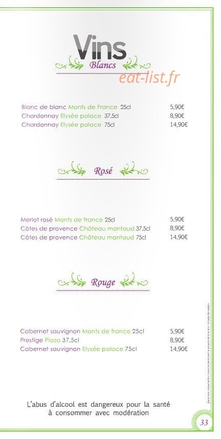 Le temps des Sushis — carte page 33
