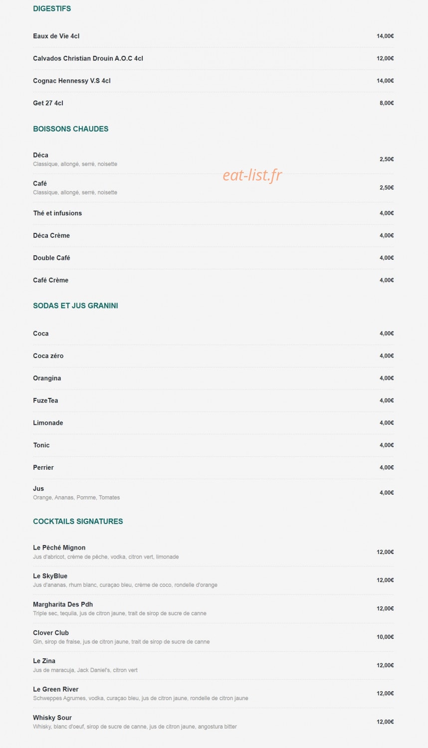 Les Pieds dans l'Herbe — carte page 6