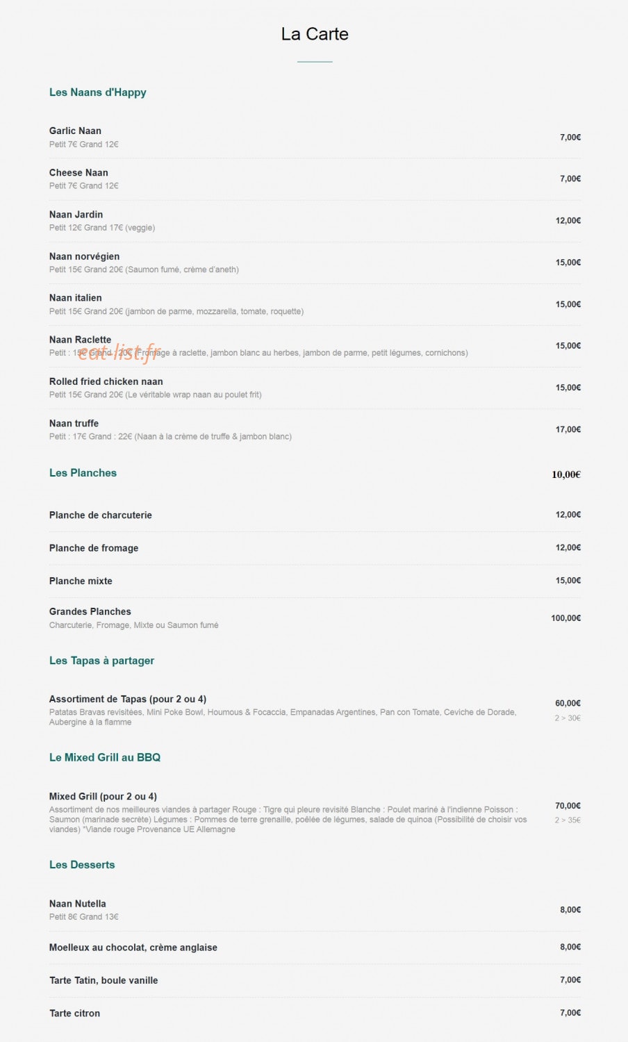Les Pieds dans l'Herbe — carte page 1