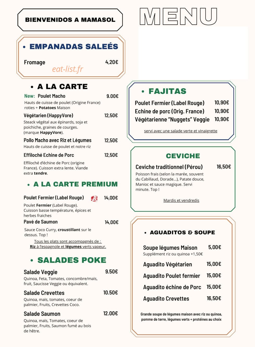 Mamasol — carte page 1
