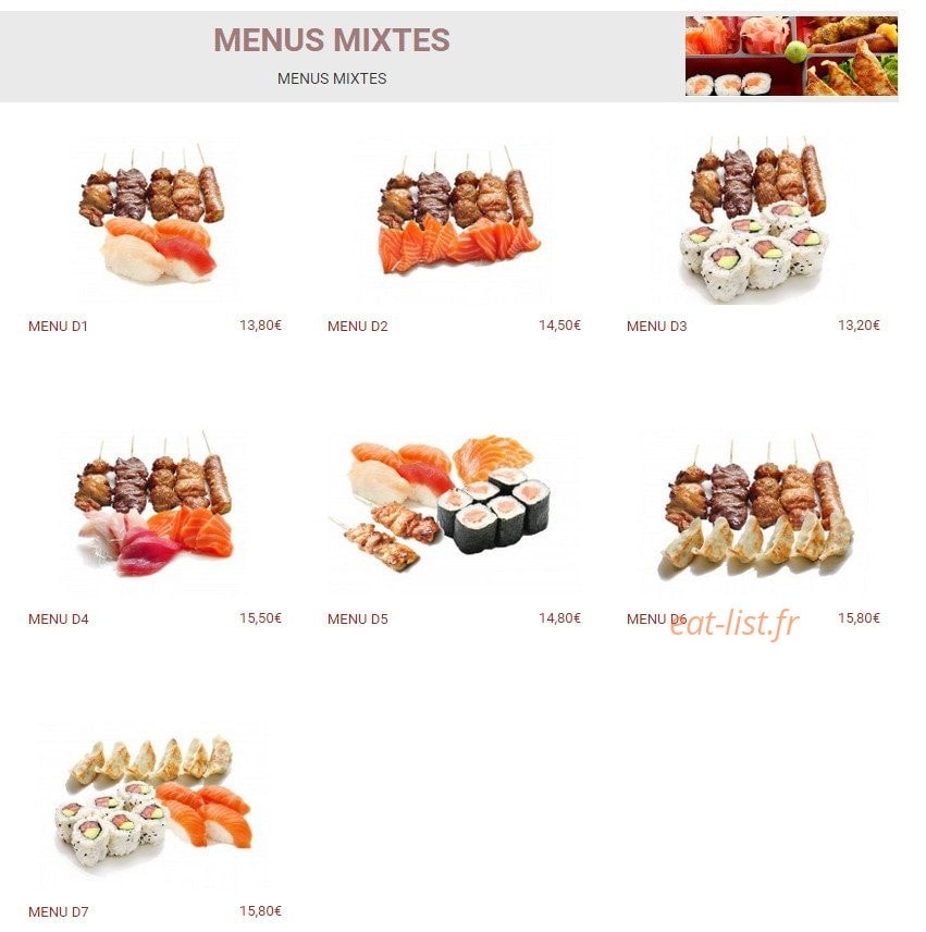Sushi Do — carte page 15