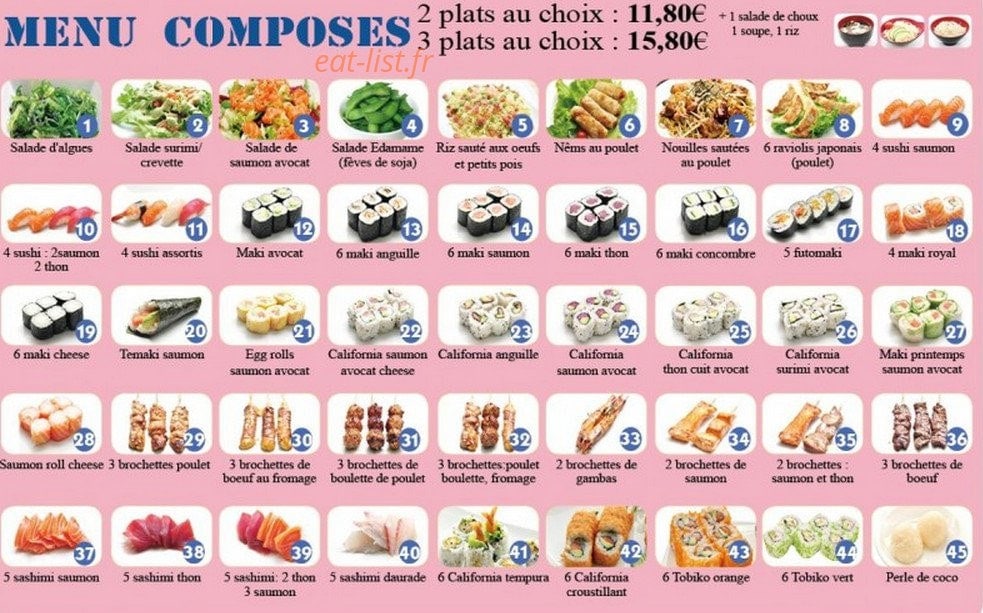 Sushi Do — carte page 18