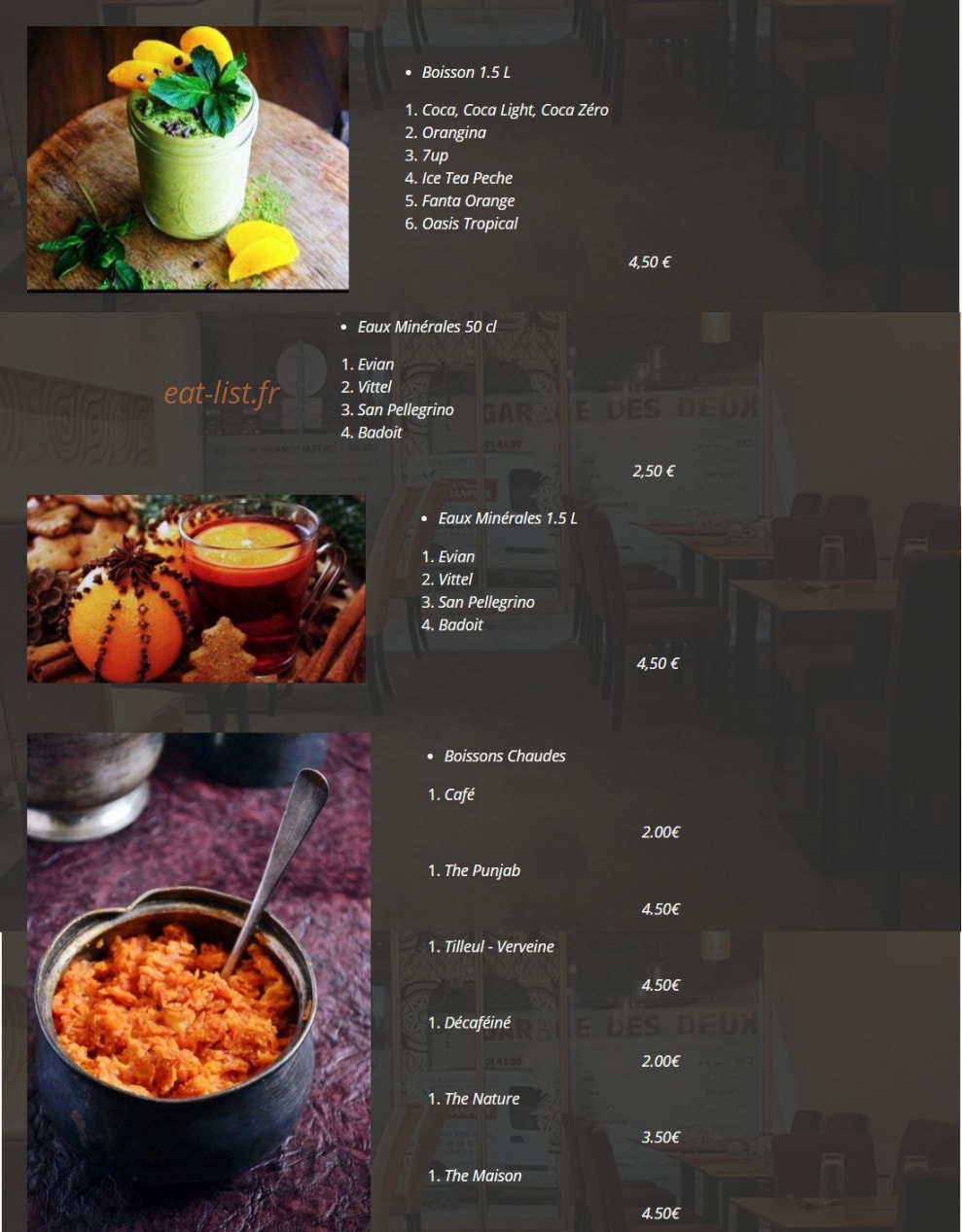 Tandoori Kitchen — carte page 7