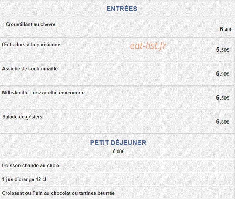Café de la Paix — carte page 2