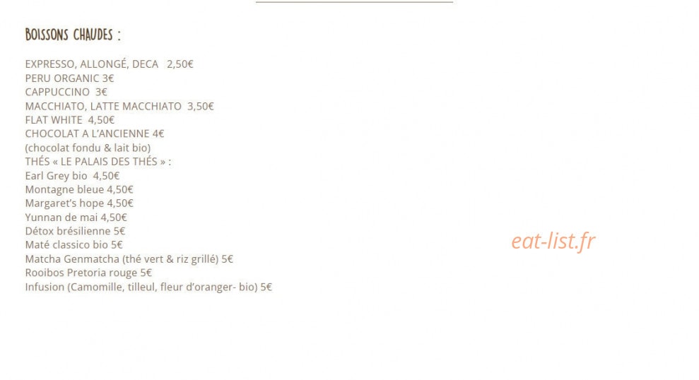 Café Moune — carte page 3