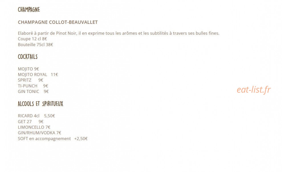 Café Moune — carte page 7