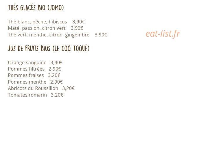 Café Moune — carte page 4