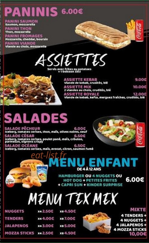 Food Corner — carte page 2