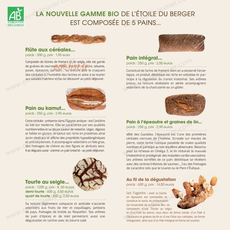 L'Etoile du Berger — carte page 9
