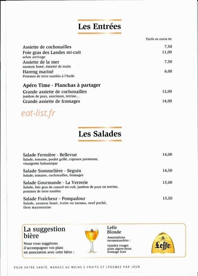 La Verrerie — carte page 1