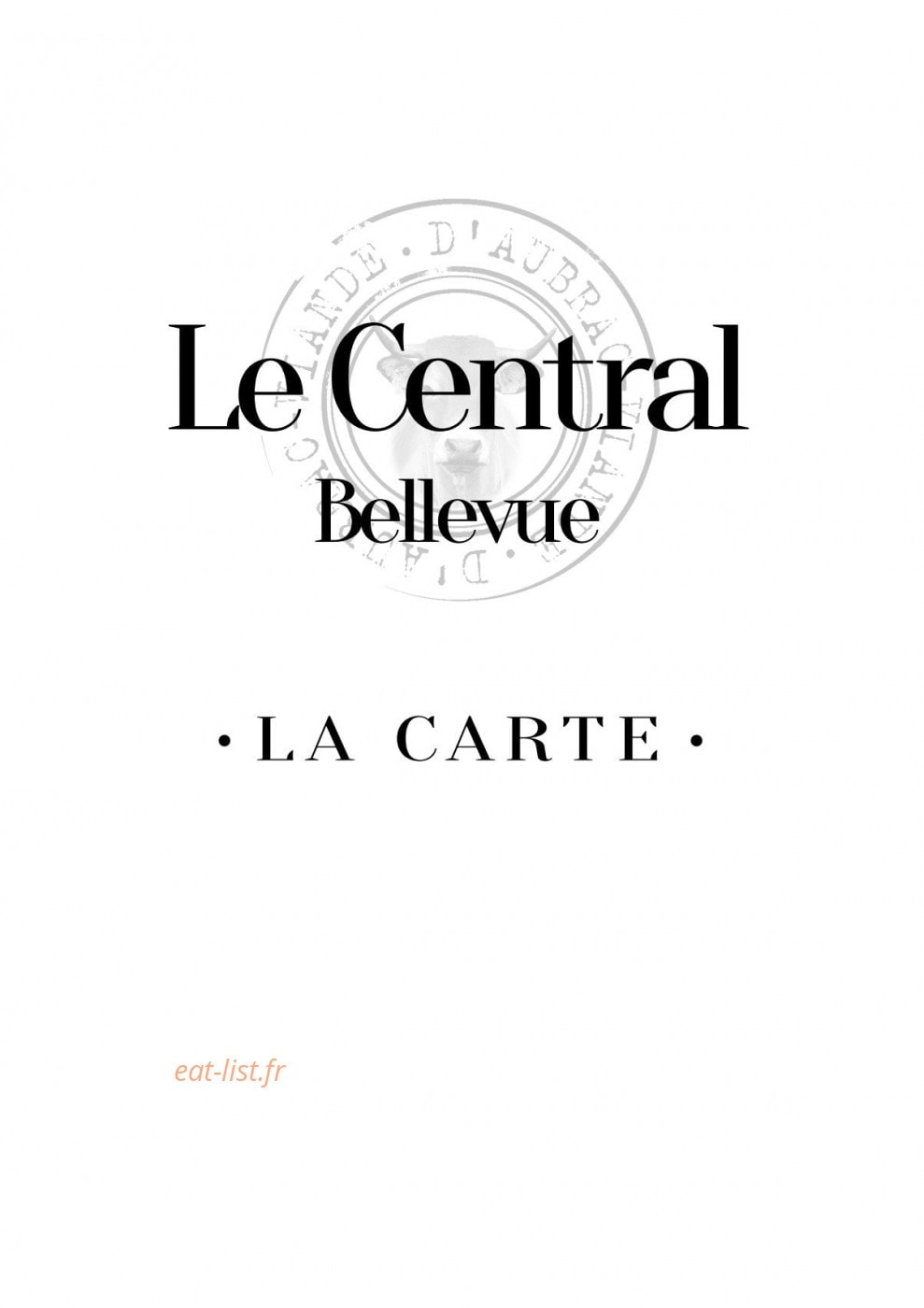 Le Central — carte page 1
