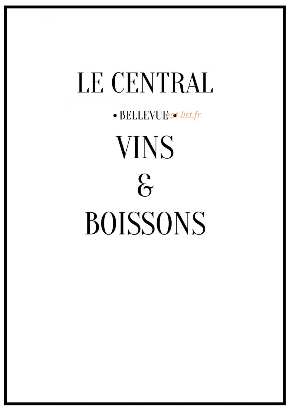 Le Central — carte page 5