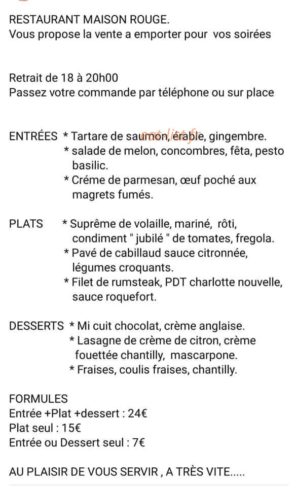 Maison Rouge — carte page 1