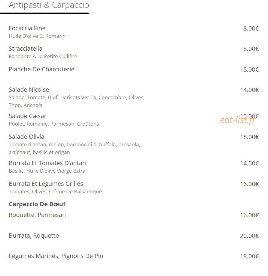Olivia — carte page 1
